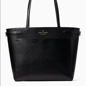 Large black Kate Spade lap top tote